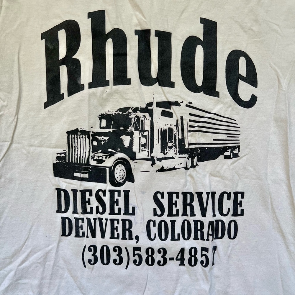 Rhude Diesel Truck Service Denver, Colorado Graphic Box T-Shirt S - Picture 2 of 11
